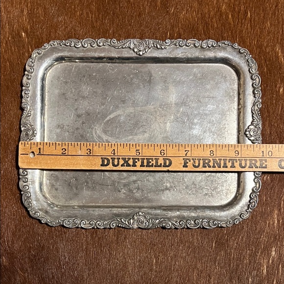 The ACME – Quadruple Plate – The Boston Co small silver plate vanity tray - Picture 8 of 9